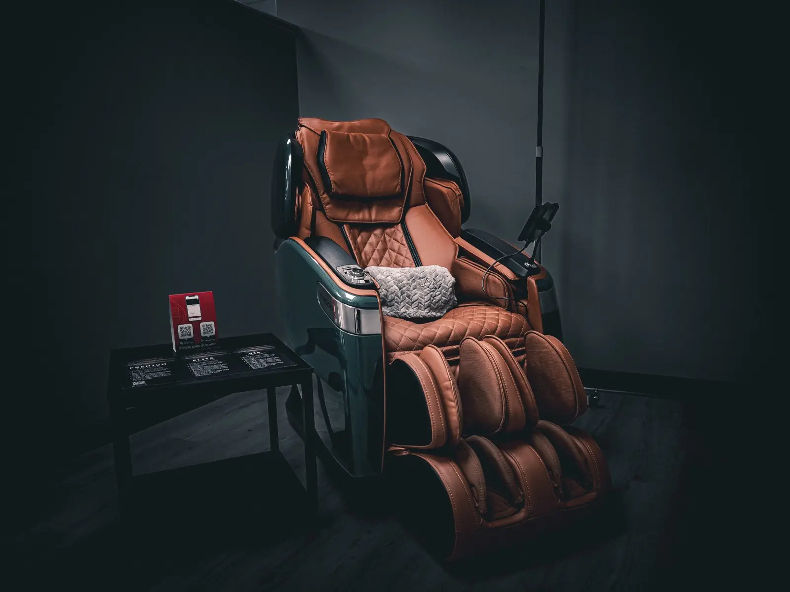 Luxury massage chair at Alpha IV